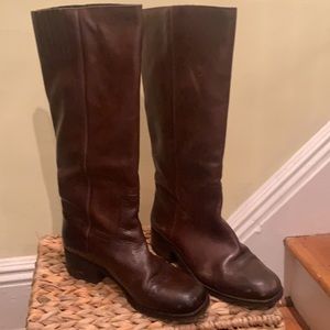 Lucky Brand pull on leather tall boot